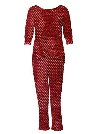 Cosy Cecilie Rød med/hvid og blå